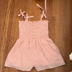 Gingham Romper